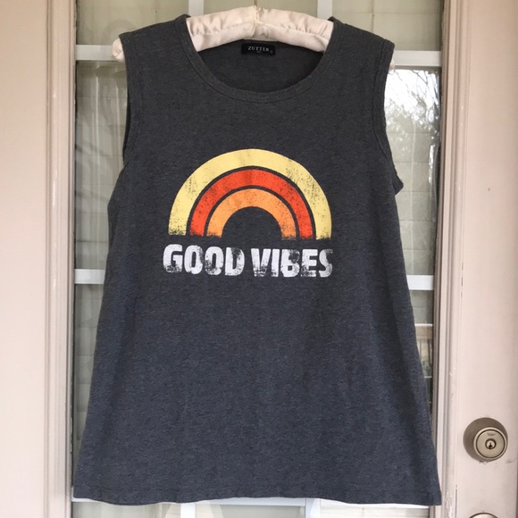 GOOD VIBES SLEEVELESS TOP - Picture 2 of 11